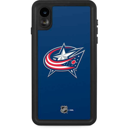 NHL Columbus Blue Jackets Logo iPhone XR Waterproof Case