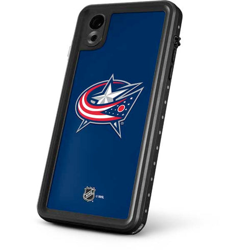 NHL Columbus Blue Jackets Logo iPhone XR Waterproof Case