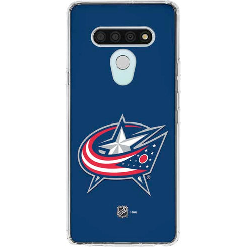 NHL Columbus Blue Jackets Logo LG Stylo 6 Clear Case