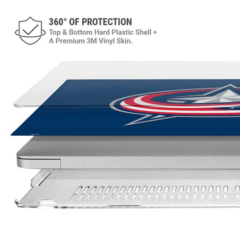 NHL Columbus Blue Jackets Logo MacBook Air 15in (2023-2025) Case plus Skin