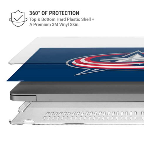 NHL Columbus Blue Jackets Logo MacBook Pro 16in (2021-25) Case plus Skin