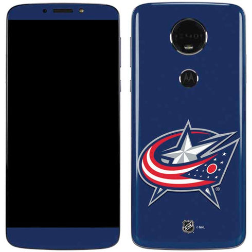 NHL Columbus Blue Jackets Logo Moto E5 Plus Skin