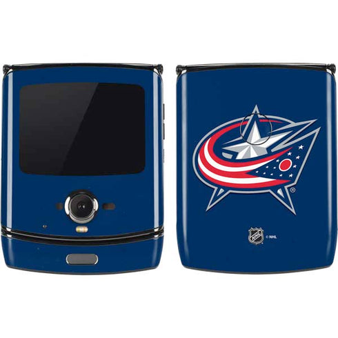 NHL Columbus Blue Jackets Logo Motorola RAZR Skin