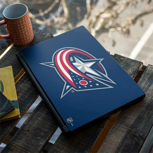 NHL Columbus Blue Jackets Logo MSI GS65 Stealth Laptop Skin