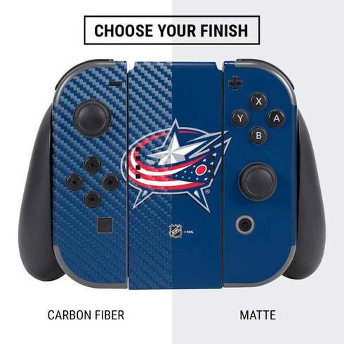 NHL Columbus Blue Jackets Logo Nintendo Switch Bundle Skin
