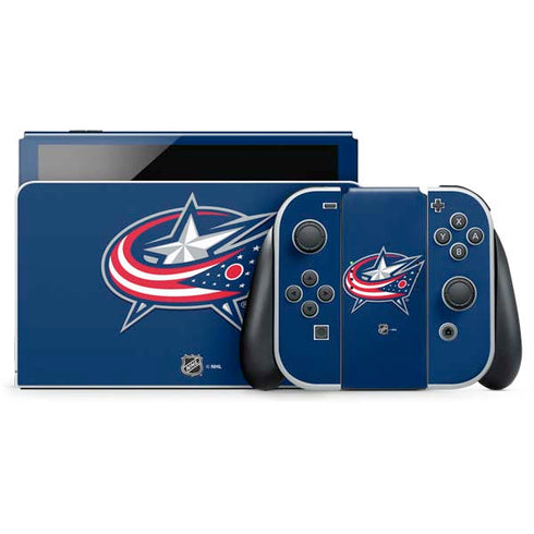 NHL Columbus Blue Jackets Logo Nintendo Switch OLED (2021) Skin