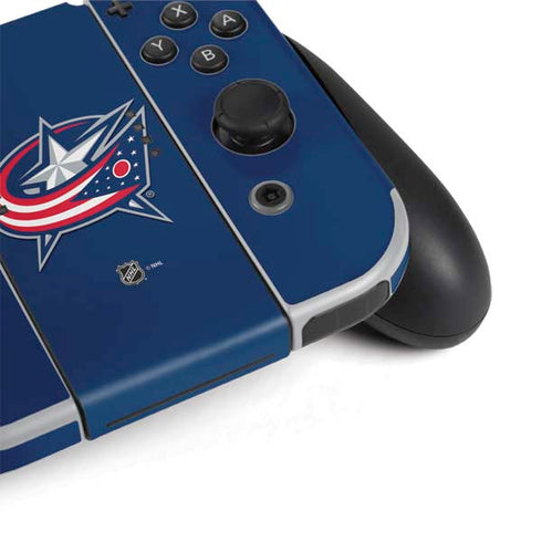 NHL Columbus Blue Jackets Logo Nintendo Switch OLED (2021) Skin