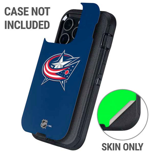 NHL Columbus Blue Jackets Logo Otterbox Defender iPhone Skin