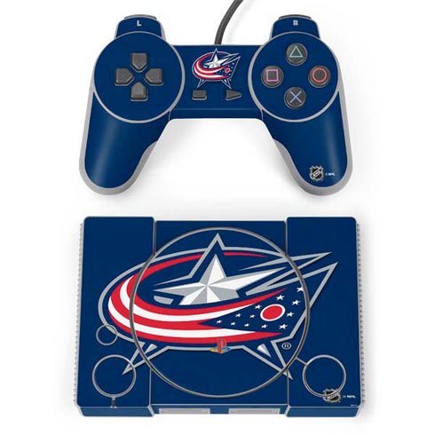 NHL Columbus Blue Jackets Logo PlayStation Classic Bundle Skin