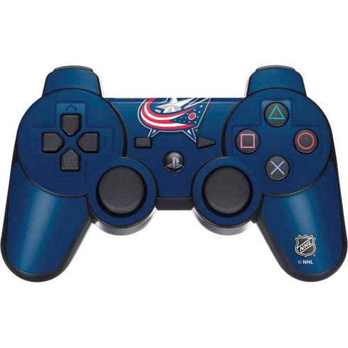 NHL Columbus Blue Jackets Logo PS3 Dual Shock wireless controller Skin