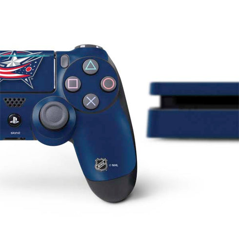 NHL Columbus Blue Jackets Logo PS4 Slim Bundle Skin