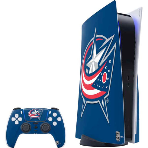 NHL Columbus Blue Jackets Logo PS5 Bundle Skin