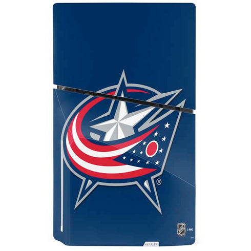 NHL Columbus Blue Jackets Logo PS5 Slim Disk Console Skin