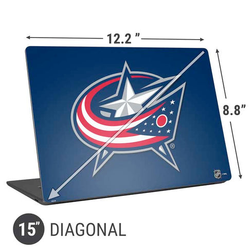 NHL Columbus Blue Jackets Logo Universal Laptop 15in (12.2 x 8.8in) Skin