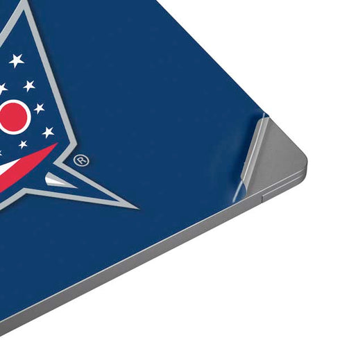 NHL Columbus Blue Jackets Logo Universal Laptop 16.6in (13.4 x 9.7in) Skin