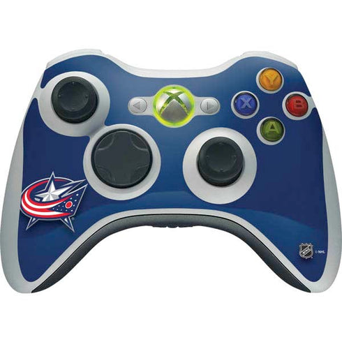 NHL Columbus Blue Jackets Logo Xbox 360 Wireless Controller Skin