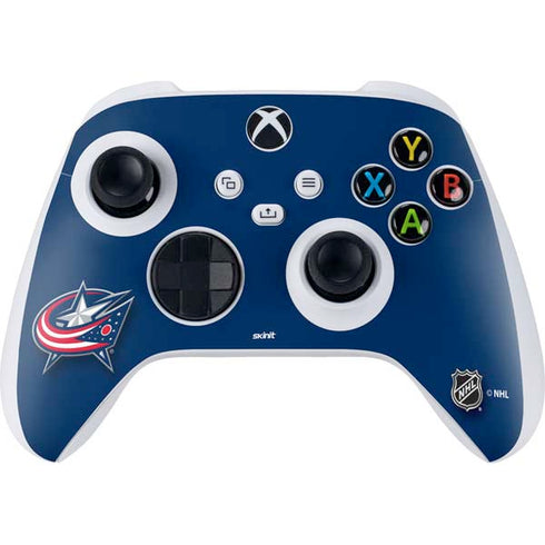 NHL Columbus Blue Jackets Logo Xbox Series S Controller Skin