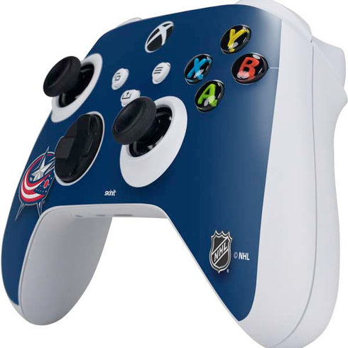 NHL Columbus Blue Jackets Logo Xbox Series S Controller Skin