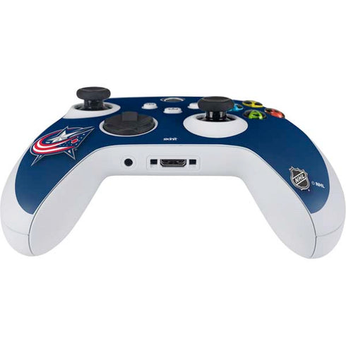 NHL Columbus Blue Jackets Logo Xbox Series S Controller Skin