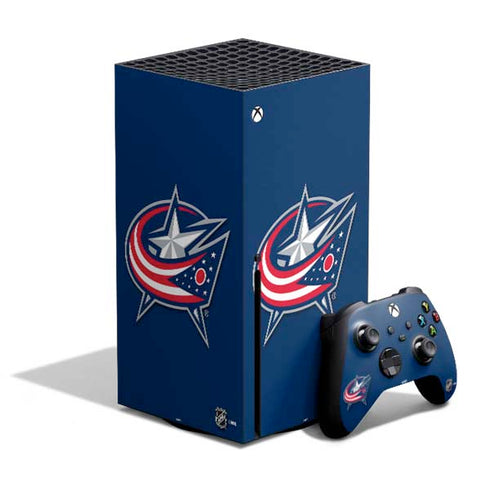 NHL Columbus Blue Jackets Logo Xbox Series X Bundle Skin