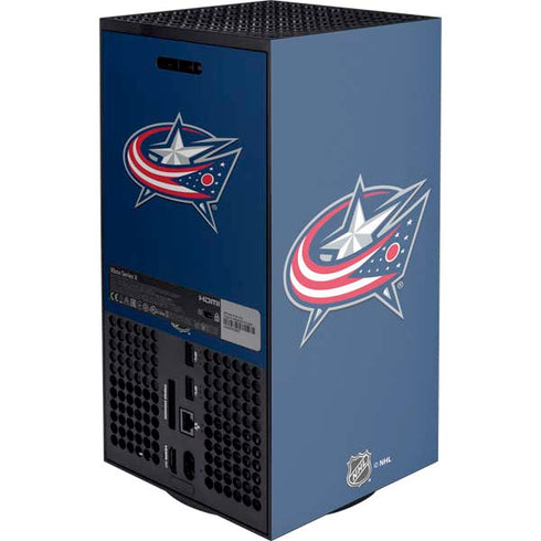 NHL Columbus Blue Jackets Logo Xbox Series X Console Skin