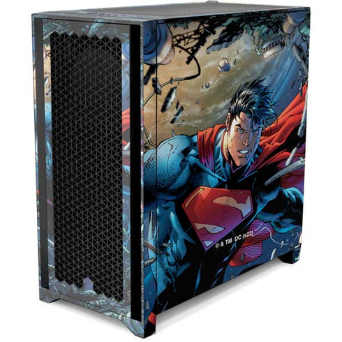 DC Comics Superman Unchained #1 Original Cover Corsair 4000D Tempered Glass Mid-Tower ATX Case Skin