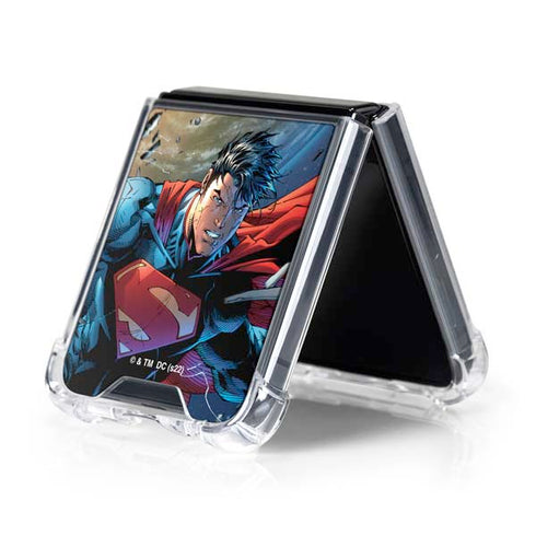 DC Comics Superman Unchained #1 Original Cover Galaxy Z Flip5 5G Clear Case