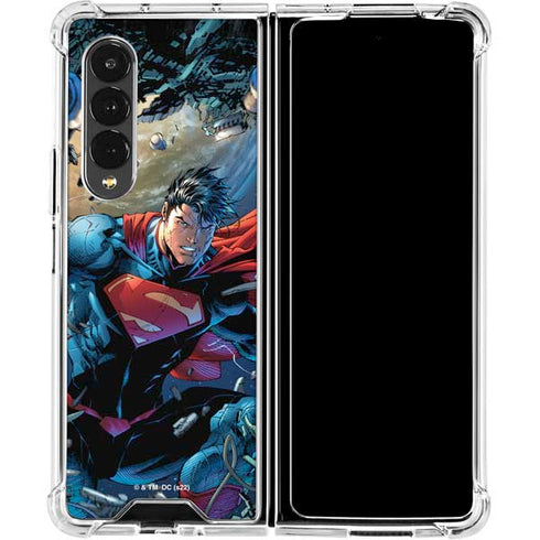 DC Comics Superman Unchained #1 Original Cover Galaxy Z Fold4 5G Clear Case