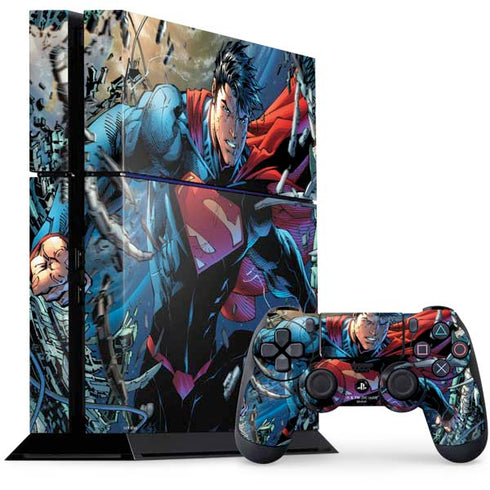 DC Comics Superman Unchained #1 Original Cover PS4 Console and Controller Bundle Skin