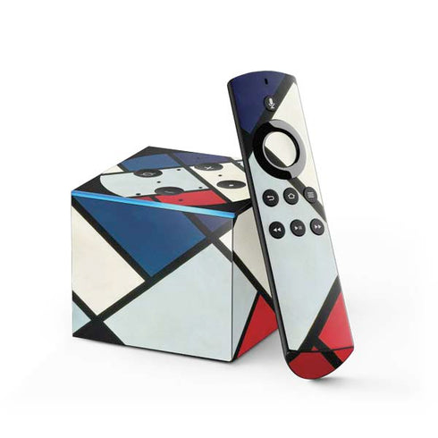 Theo van Doesburg Contra-Composition of Dissonances XVI Fire TV Cube Skin