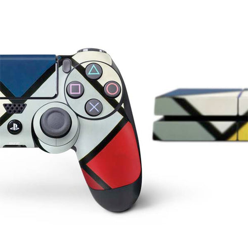 Theo van Doesburg Contra-Composition of Dissonances XVI PS4 Console and Controller Bundle Skin