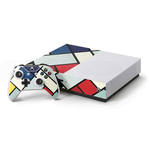 Theo van Doesburg Contra-Composition of Dissonances XVI Xbox One S Console and Controller Bundle Skin