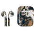 Copper and Black Marble Ink Apple AirPods 2 Skin