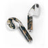 Copper and Black Marble Ink Apple AirPods 2 Skin
