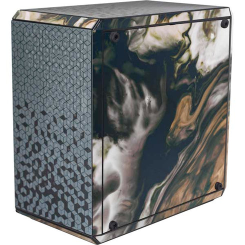 Copper and Black Marble Ink Cooler Master MasterBox Q300L Mini Tower Skin