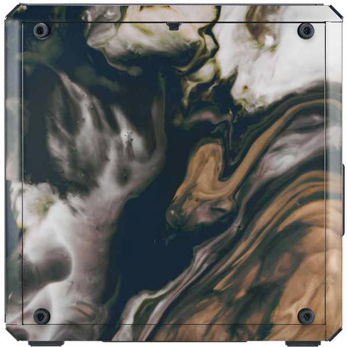 Copper and Black Marble Ink Cooler Master MasterBox Q300L Mini Tower Skin