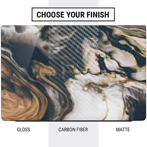 Copper and Black Marble Ink Dell Vostro Skin