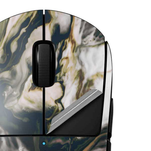 Copper and Black Marble Ink G Pro Wireless Gaming Mouse Skin