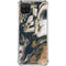 Copper and Black Marble Ink Galaxy A12 Clear Case