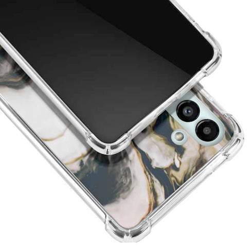 Copper and Black Marble Ink Galaxy A13 5G Clear Case