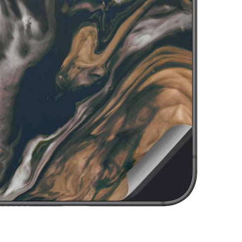 Copper and Black Marble Ink Galaxy A14 5G Skin