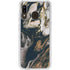 Copper and Black Marble Ink Galaxy A20 Clear Case