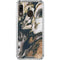 Copper and Black Marble Ink Galaxy A30 Clear Case
