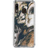 Copper and Black Marble Ink Galaxy A30 Clear Case