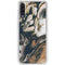 Copper and Black Marble Ink Galaxy A50 Clear Case