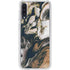 Copper and Black Marble Ink Galaxy A50 Clear Case