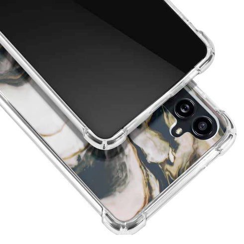 Copper and Black Marble Ink Galaxy A54 5G Clear Case