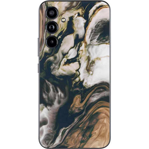 Copper and Black Marble Ink Galaxy A54 5G Skin