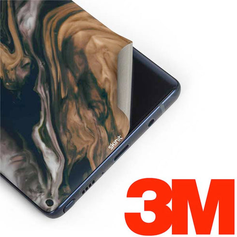 Copper and Black Marble Ink Galaxy Note 9 Skin