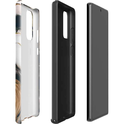 Copper and Black Marble Ink Galaxy Note20 5G Pro Case
